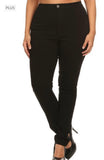 Plus size High Waist Super Stretch White Jeans
