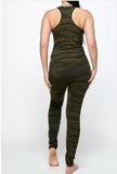 Camouflaged 2 piece sets Active Wear