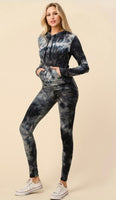 Violet Purple Tie Dye 2 piece Set