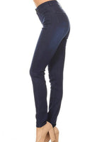 High Waist Super Stretch Dark Blue Jeans
