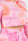 Plus Size 2 Piece Crop Top Set
