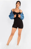 Black Short bodysuit Romper