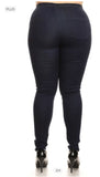 Plus size High Waist Super Stretch Red Jeans