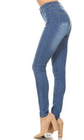High Waist Super Stretch Blue Jeans